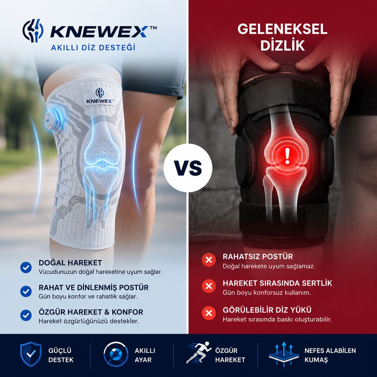 Knewex™ – Akıllı Diz Desteği